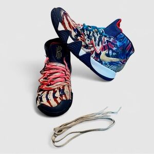 Nike Curry American Flag Tie-Dye Basketball Shoes 5Y